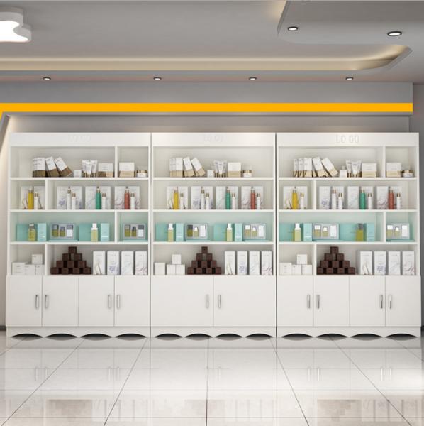 Multi Functional Cosmetic Store Furniture / Cosmetic Showroom Interior Design Easy Clean