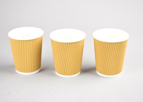 Biodegradable Disposable Espresso Cups 8oz 250ml For Hot / Cold Baverage