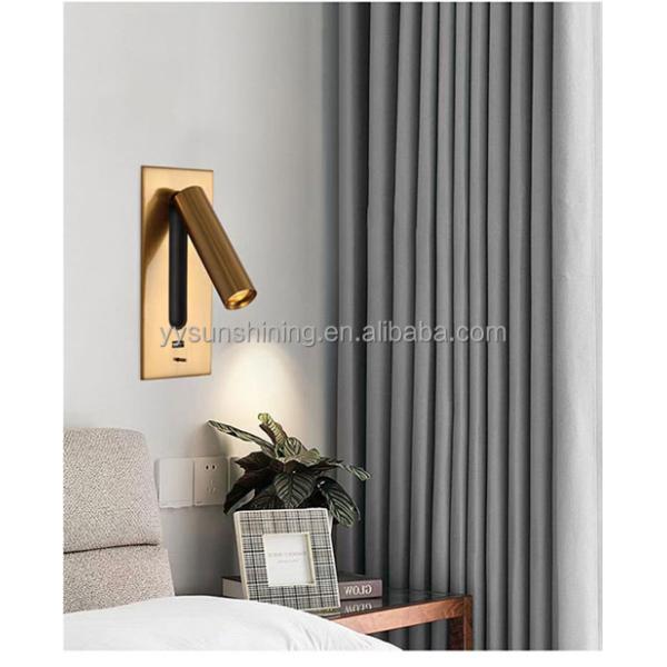 5V 2A USB Charging Port LED Wall Sconce Light for Nordic Aisle and Corridor Design