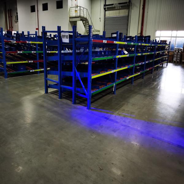 FIFO RAL Colores de estanterías de flujo de gravedad para almacenamiento en almacén