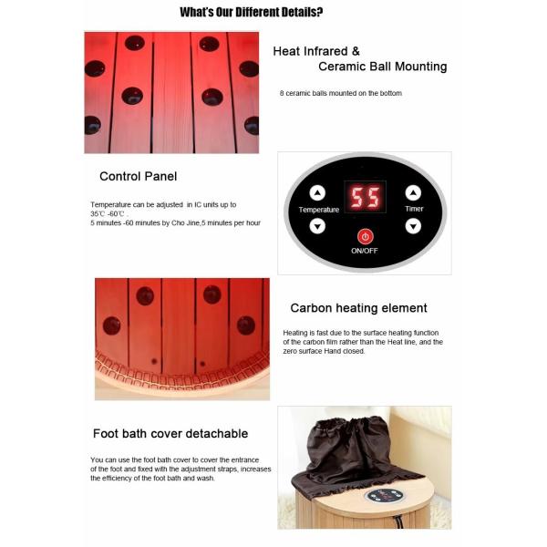 Modern Wholesale Cheap Electric Far Infrared Portable Bath Heater Health Sauna Foot Bath Sitz Dry Sauna Foot Massager Foot Spa