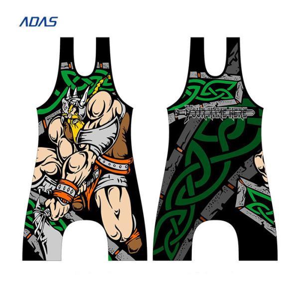 Sand Blast Blank Tight Wrestling Singlet Sublimation Spandex for men
