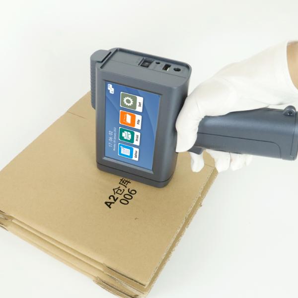 Automatic Handheld 600dpi Inkjet Printer for Bottle Bag Carton Package & Date Code for Product Label Printing