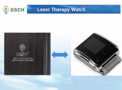 Multifunction alivie o relógio de pulso terapêutico do laser da dor para pontos da acupuntura