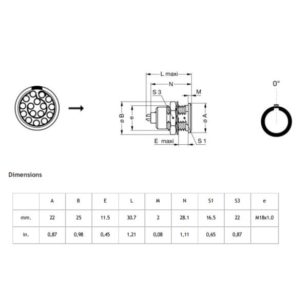 3B 16pin Metal Circular Cable Connectors Lemo FHG Elbow Male Cable Connector FHG.3B.316
