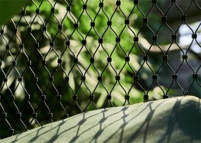 Metal Woven Black Oxide Wire Rope Mesh Flexible 304L 316L For Zoological Enclosures