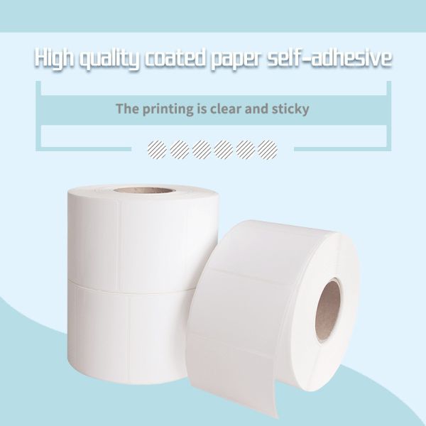Barcode Direct Thermal Label Paper Stickers Self Adhesive