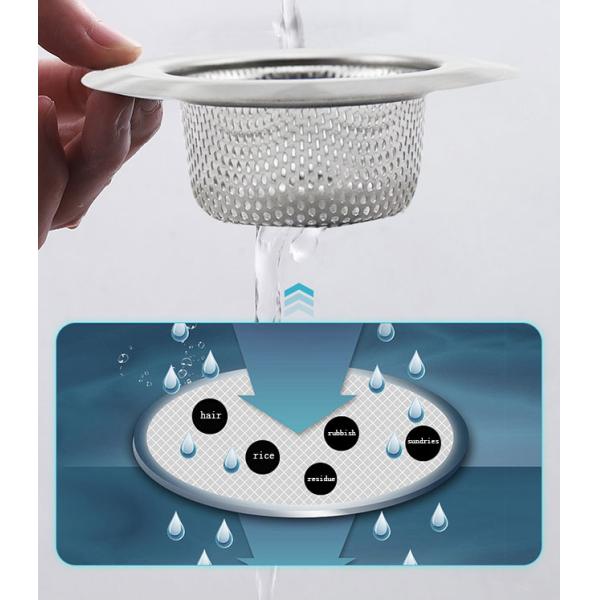 Kitchen Dish Sink Drain Bathroom Floor Drain Mop Pool Filter Stainless Steel