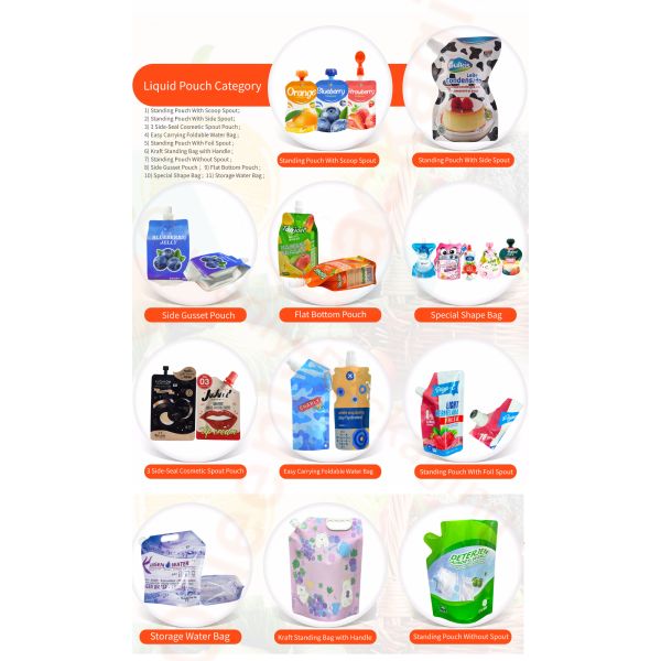 Custom Printed Detergent & Cleaner Liquid Spout Pouch - Leak-Proof Customizable Stand-Up Refill Bag
