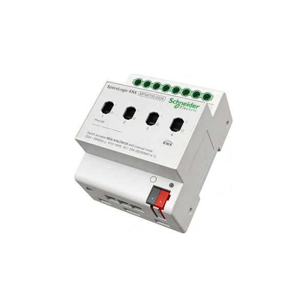 MTN6700-0304 Schneider KNX 4-Way High-Current Switching Module with Manual Function