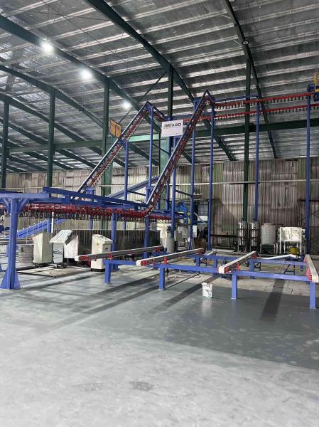 Burning System Pre-treatment Full-Automatic Vertical Powder Coating Line for Aluminum Profiles