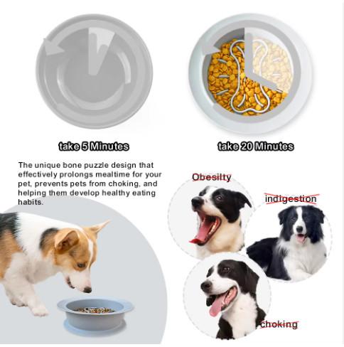 Silicone Pet Bowls 2 In 1 Lick Mat Dog Bowl With Suction Cup