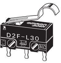 D2F-01L30-D3 Snap Action SMD DIP Switch SPDT Simulated Roller Lever 0.1A 30VDC