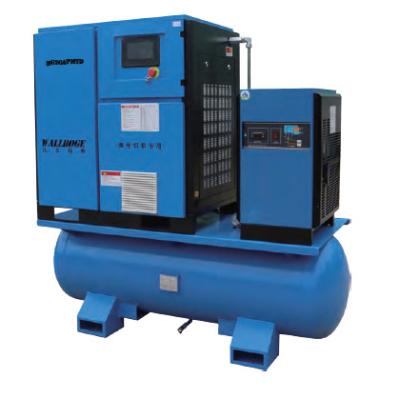 laser de 0.9M3/Min Integrated Air Compressor For que corta o compressor de ar giratório do parafuso de 15 cavalos-força com secador