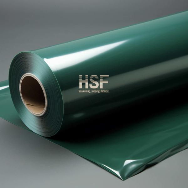 Непрозрачная зелёная пленка из полиэтилена высокой плотности 60 uM, используемая в медицинской промышленности