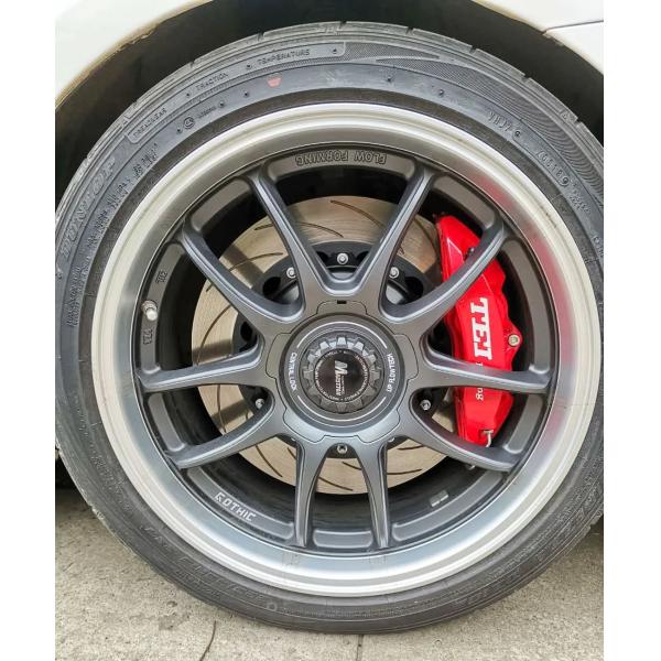 Поршень 4 участвуя в гонке набор тормоза крумциркуля с гонками диска 330*28 MM высокуглеродистыми и тормозные колодки для Kia K3 оправа 17 дюймов