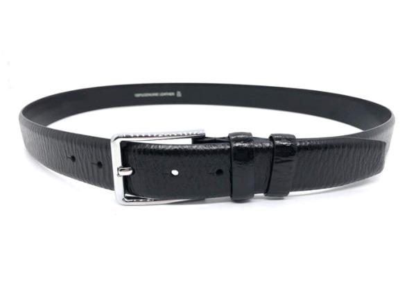 Oem Mens Leather Dress Belt Square Pin Buckle Customized Color And Logo