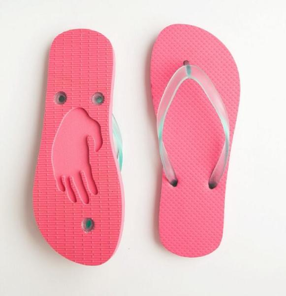 customed eva die cut and embossed slipper  Womens Flip flop thongs slipers manufacturers