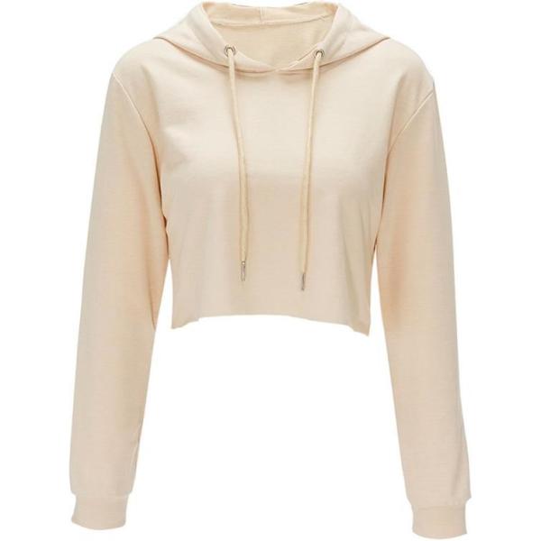 Crop Top Anti Pilling Oversized Off The Shoulder Sweatshirt