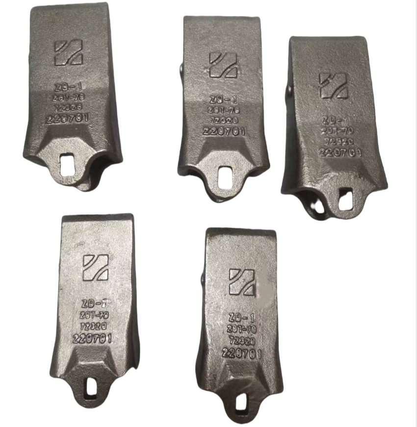 Accessoires de mini-pelle en acier allié Pièce de machinerie de construction Dents de godet pour excavatrice