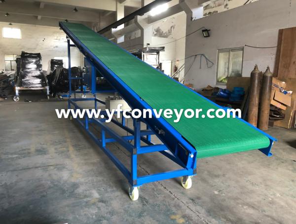 Factory custom Inclined Belt Conveyor System,Adjustable Height Belt Conveyor