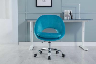 cadeira de 5 estrelas de Spinny de veludo Teal Bedroom Swivel Chair/8.2KGS da base