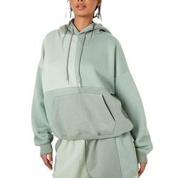                  Fashion Wholesale High Quality Casual Ladies Long Sleeve Oversize Hoodies Custom Logo Color Block Sweatshirt Women Hoodie             