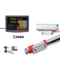 Escala de vidro linear 5 usada em fresadoras Μ M 30-3000 mm, com exibição digital SDS2MS de 2 eixos