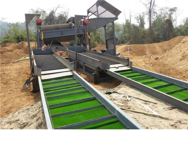 300m3/H, 95Kw poder, comprimento de 9m, móvel de aço, giratório, tela do Trommel da lavagem do ouro