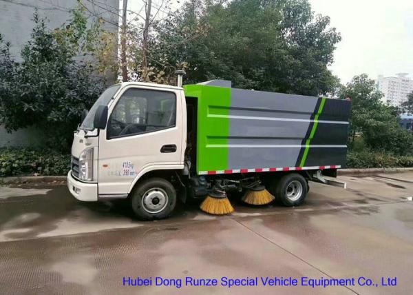 KAMA Mini Road Cleaning Truck With 4 Brushes , Truck Mounted Sweeper