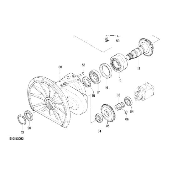 Части экскаватора HPV091DS Гидравлический насос EX120-2 Главный насос 9101530 Для Hitachi