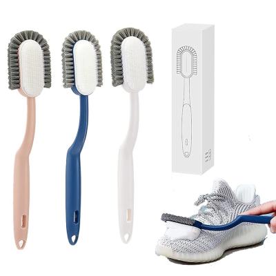 Escova de limpeza de sapatos macia Escova de limpeza multifuncional para uso doméstico de três lados