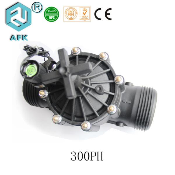 Nylon Material Lawn Irrigation Valves AC220 AC110V AC24V With Flange Connector