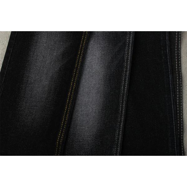 Stretch 11.5oz Cotton Spandex Denim Fabric Sulfur Black 170cm Full Width