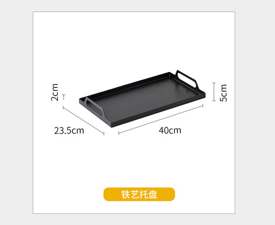 Rectangular 24x40CM Metal Jewelry Tray For Hotel