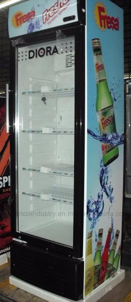 350L Saving-energy Low Noise Commercial Fridge / Auto Defrost Refrigerated Display Cooler / Beverage Cooler