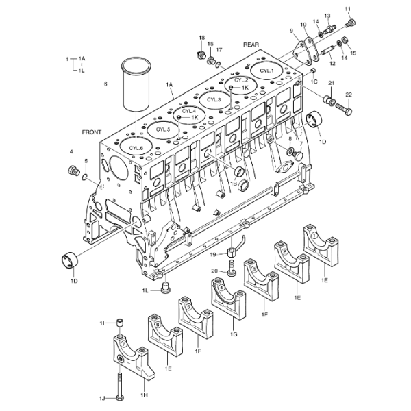 65.02503-8146 Piston Ring Kit DOOSAN Excavator Spare Parts For DL250A DL300A MEGA 250-V