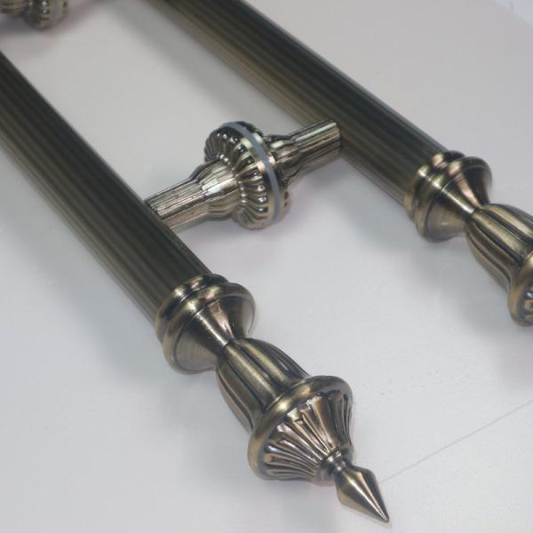 European Style Zinc Alloy Bronze Antique Door Handle for Hotel Door Replacement