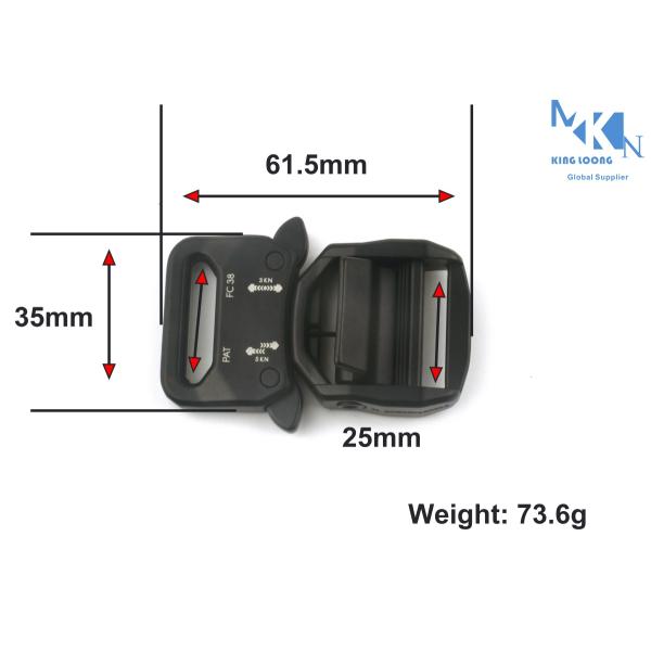 High Hardness Mens Belt Buckles / Bag Metal Buckle Water Resistance