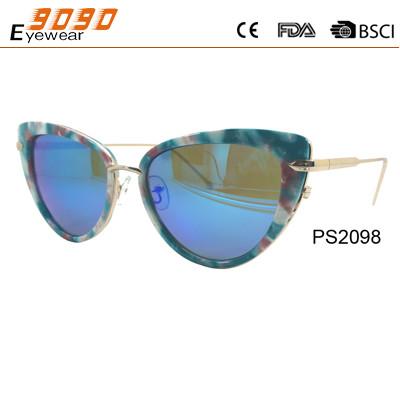 Newest Style 2017 Women's plastic Fashionable Sunglasses ,UV 400 Protection Lens