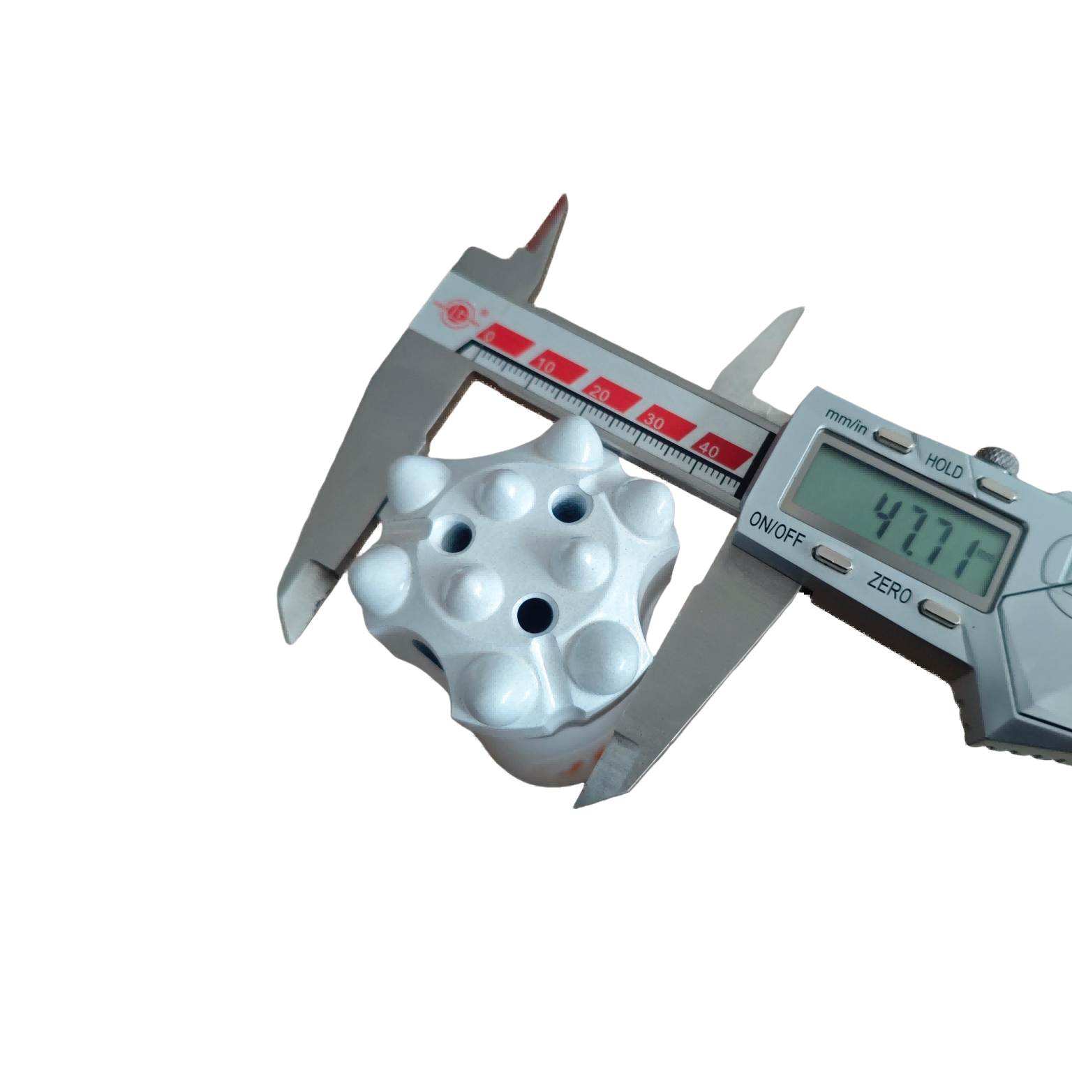 9 Tooth 47mm Semi Ballistic Button Bit R25 For Efficient Rock Drilling