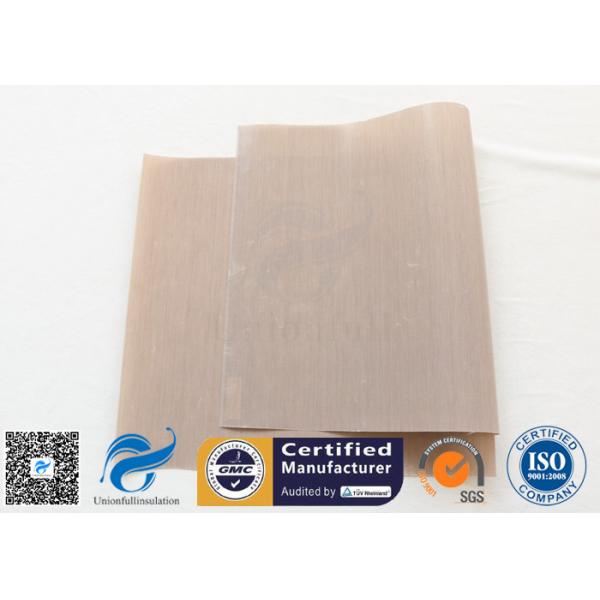 Одобренная УПРАВЛЕНИЕМ ПО САНИТАРНОМУ НАДЗОРУ ЗА КАЧЕСТВОМ ПИЩЕВЫХ ПРОДУКТОВ И МЕДИКАМЕНТОВ бежевая покрытая ПТФЭ ткань стеклоткани для ББК жарит циновку