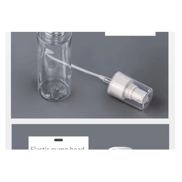Transparent 18mm 100ML PET Spray Bottle With Nozzle 13g
