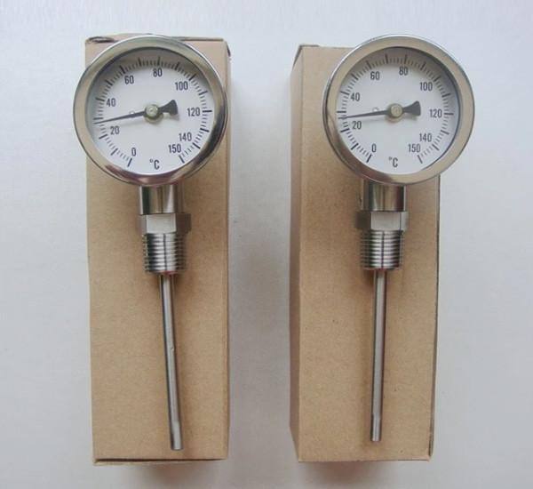Radial Remote Reading Thermometer For Industry Inlet Thread 1/2 1/4