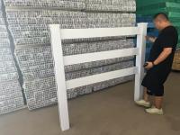 3 Rail 5ft Pvc Horse Fencing  High Temp Resistant Extrusion Riding Arena Fence
