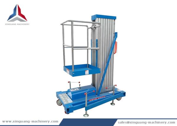 Single Post Hydraulic Aluminum Lift Table with 8m Platform Height