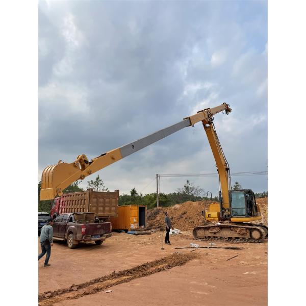 two section telescopic boom telescopic arm concrete pump excavator long reach boom