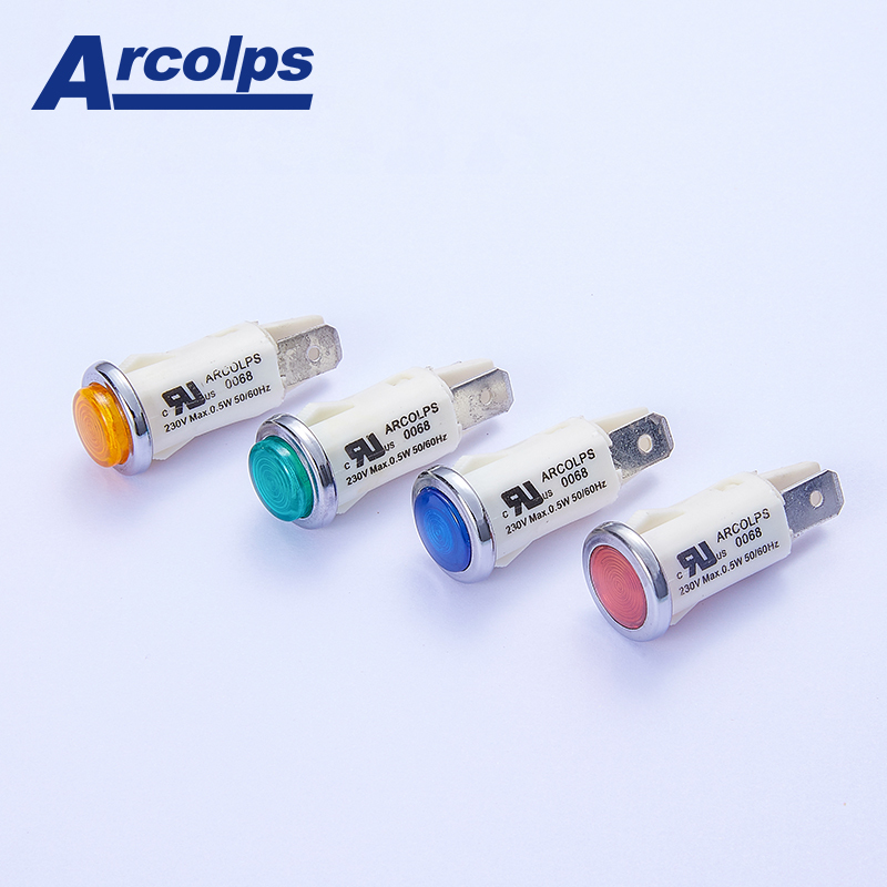 UL Approved Plastic Indicator Lights IP66 230V Led Indicator Lamp