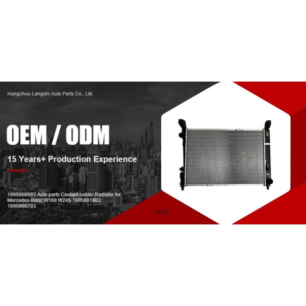 2000-2019 Year Grade B B 200 Auto Parts Radiator Water Tank for Mercedes-Benz W169 W245