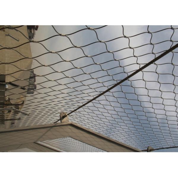 OEM Stainless Steel Cable Mesh 50*50mm For Fall Prevention Fencing